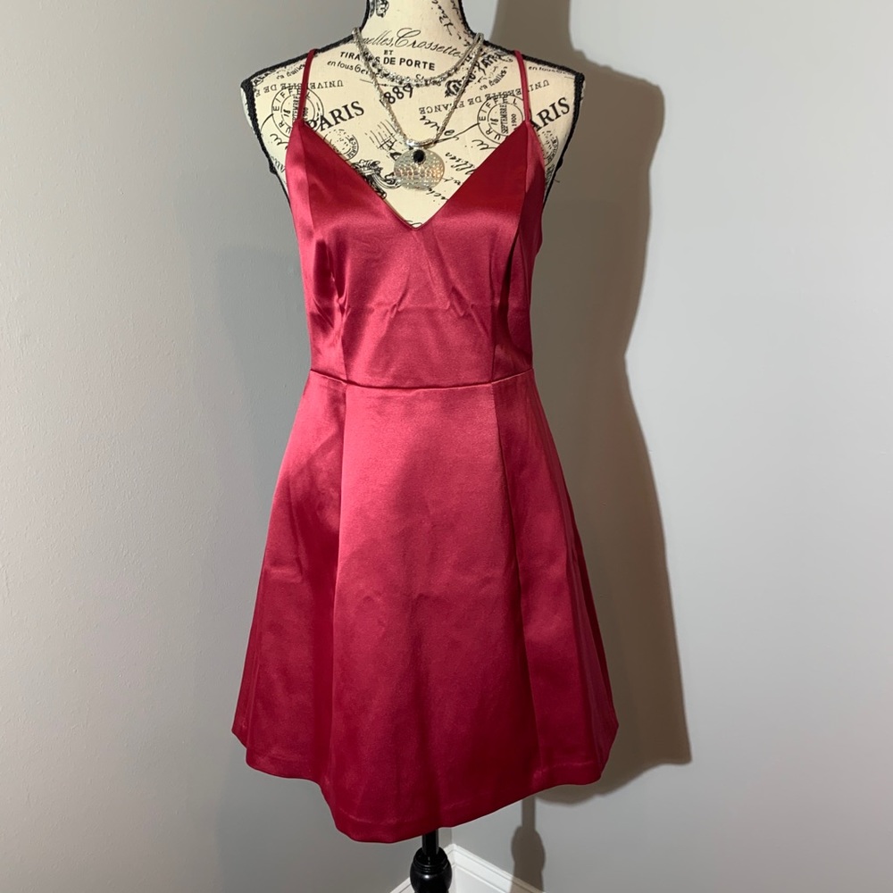 Red cocktail dress by Express